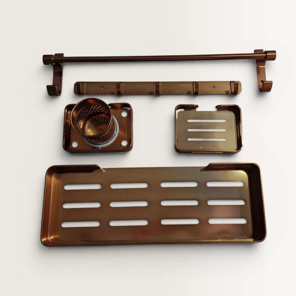 Bathroom Accesories Set 5 pcs | Aluminium Accessories Set