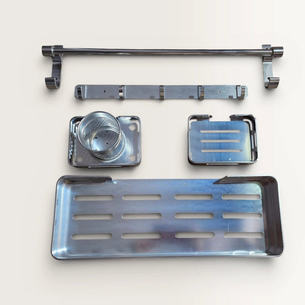 Bathroom Accesories Set 5 pcs | Aluminium Accessories Set
