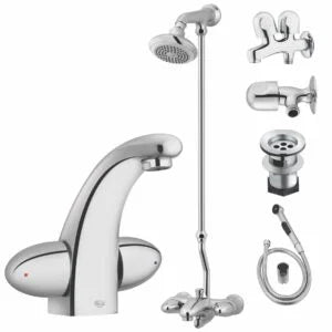 Capri Quarter Round Set | Complete Bathroom Set - Faisal