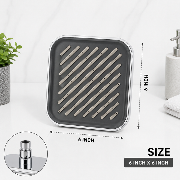 Over Head Shower | Square Shower in 6 inch x 6 inch