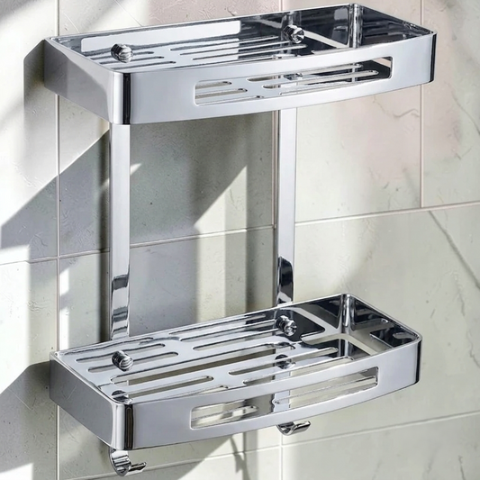 Centre Shelf SS | Double Shelf | Wall Mounting