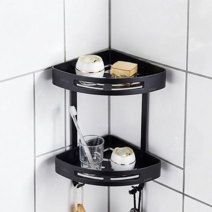 Corner Shelf SS | Double Shelf | Wall Corner Mounting
