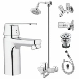 Pearl Lever Set | Complete Bathroom Set - Faisal