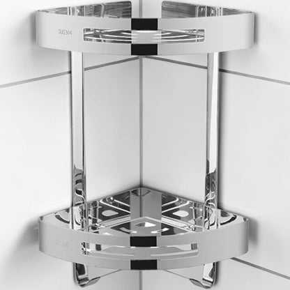 Corner Shelf SS | Double Shelf | Wall Corner Mounting