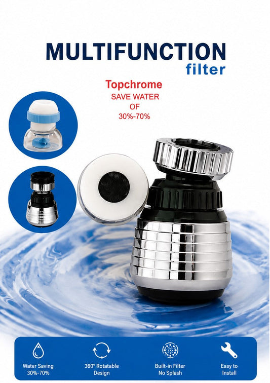 360° Rotatable Multifunction Filter for Kitchen & Basin Mixer